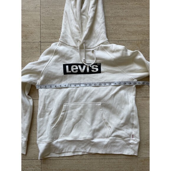 Levi's White‎ Hoodie size S - Picture 2 of 6